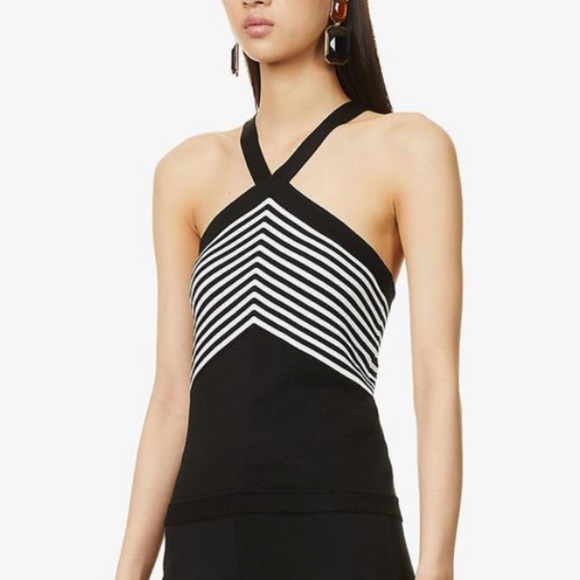 Carolina Herrera
Chevron Silk-Blend Halter Top - Picture 5 of 6